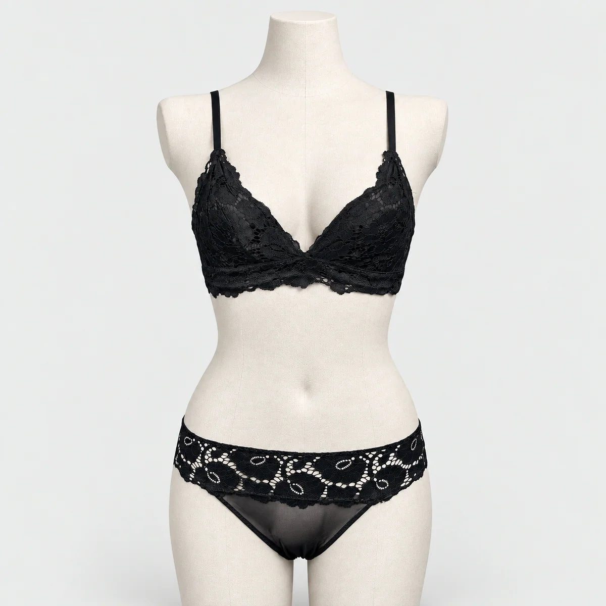 Bridal Floral Lace Soft Solid Breathable Wireless Bra