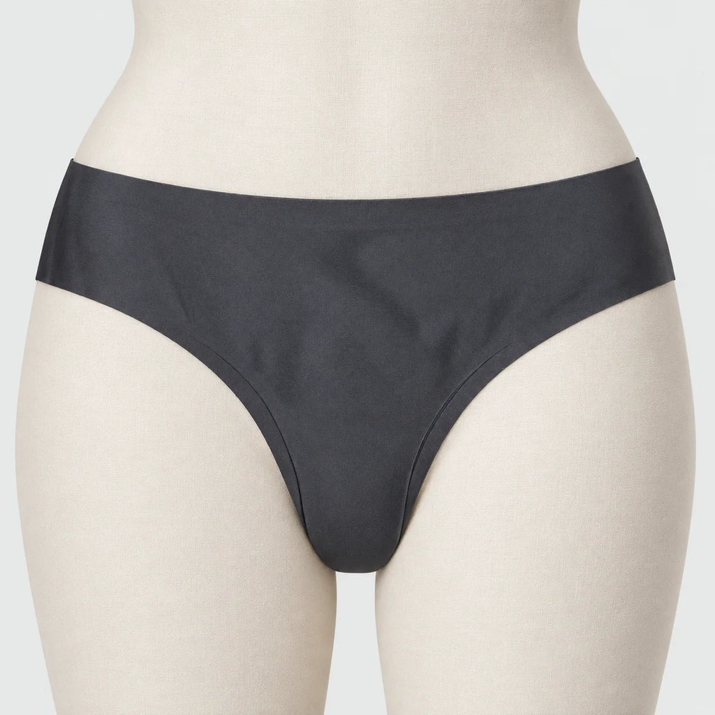 Sexy Seamless Ice Silk Solid Seamless Thong For Women
