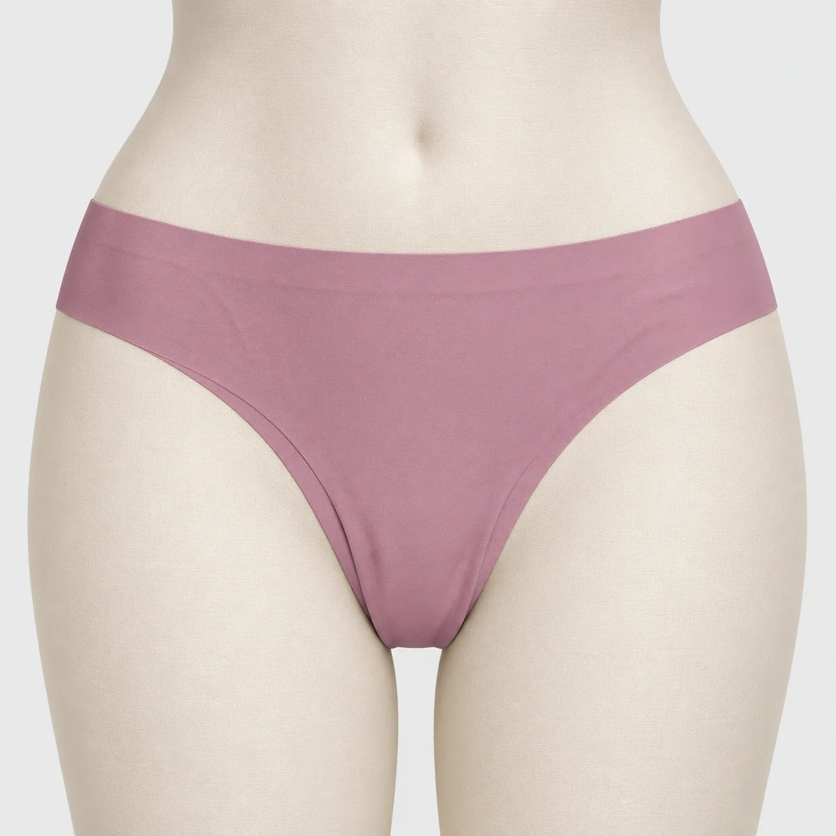 Sexy Seamless Ice Silk Solid Seamless Thong For Women