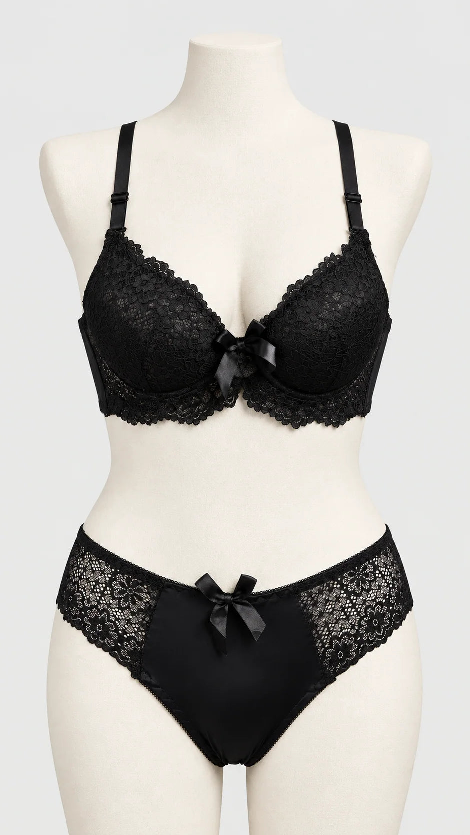 Premium Bridal Lace Bra and Panty Set with Light Foam Padding