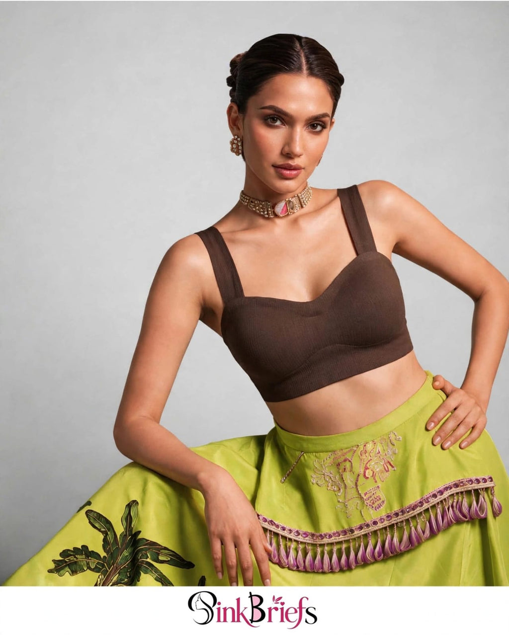 Café Noir Wide Strap Bralette
