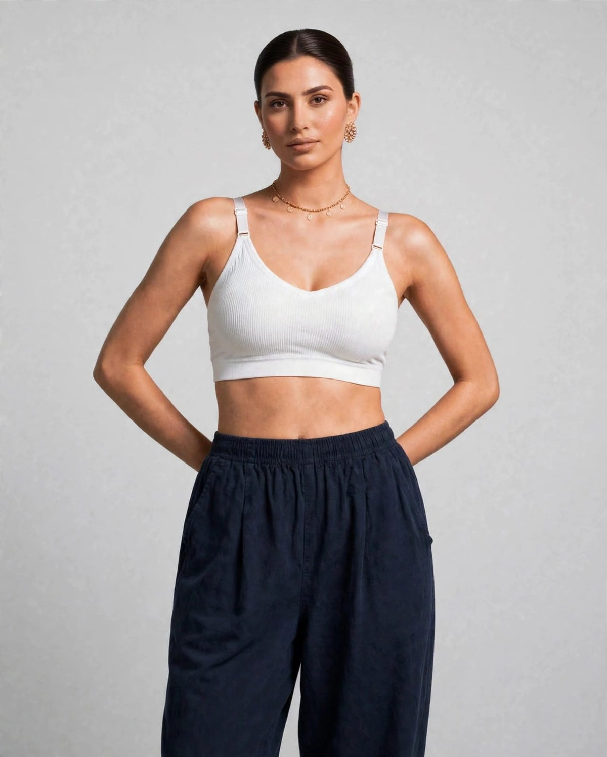 Slim Strap Seamless V-Neck Bralette