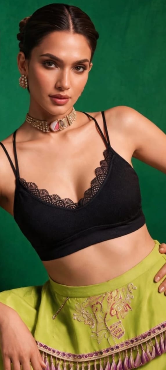 Dainty Double Strap Lace Bralette