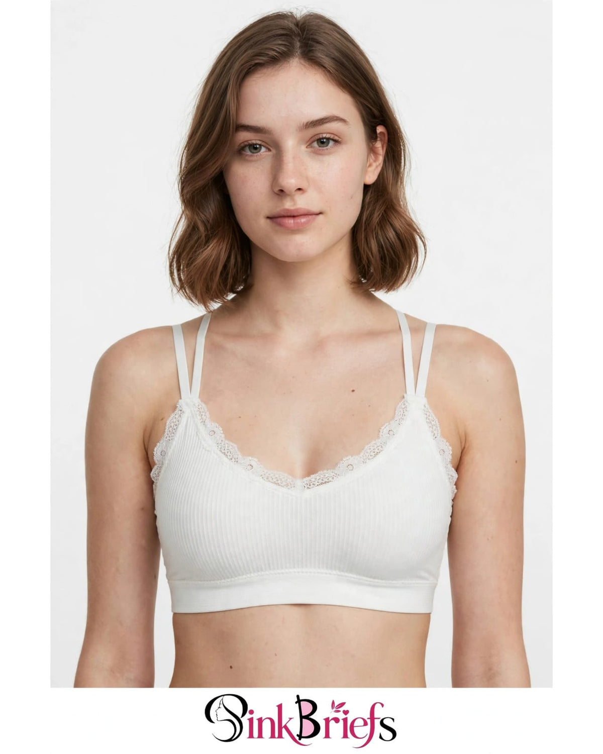 Dainty Double Strap Lace Bralette